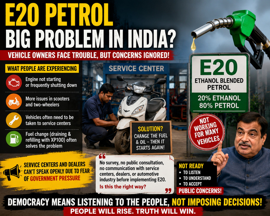 E20 Ethanol Petrol in India