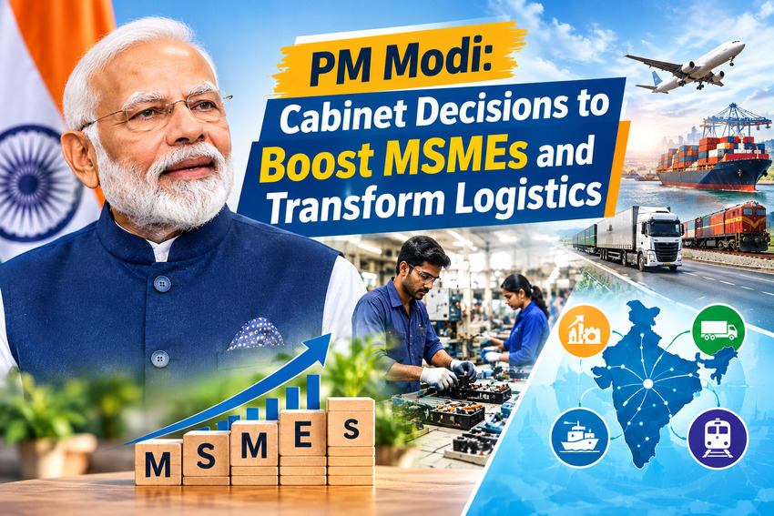 PM Modi Cabinet Decisions to Boost MSMEs and Transform Logistics