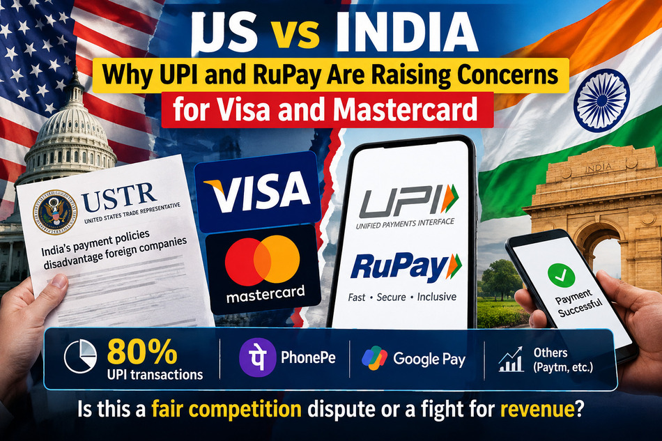 US vs India: UPI, RuPay, Visa & Mastercard Dispute